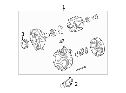 Alternator for 2006 Lexus LS430 #1