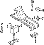 8971601455 - Body: Spare Support for Isuzu Image