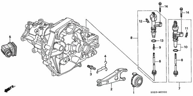 MT Clutch Release (SOHC) for 1997 Honda Civic #0