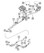 6503839 - Exhaust: Hex Head Bolt And Coned Washer for Mopar Image