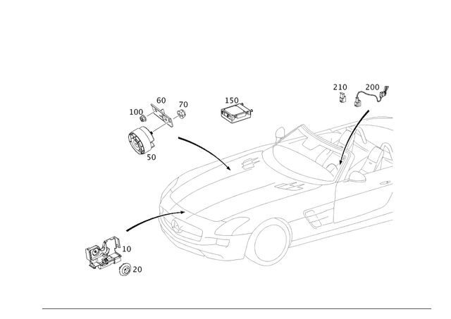 1975412440 - Electrical System: Holder for Mercedes-Benz Image image