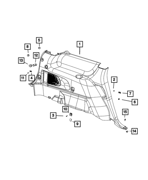 Panels - Moldings - Scuff Plates, Pillar, Cowl, 1/4 Panel Trim and Cargo Covers for 2020 Dodge Journey #1