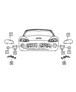 5029665AA - : Headlamp Jumper Wiring for Dodge: Viper Image