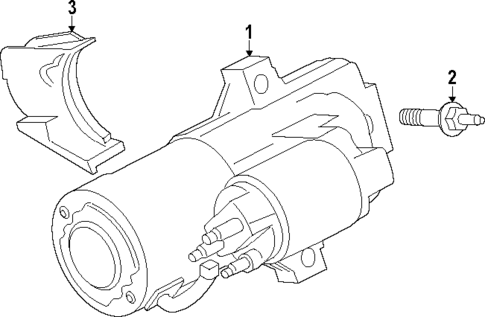 Starter for 2024 Ford Mustang #1