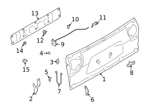 Tailgate for 2004 Subaru Baja #0