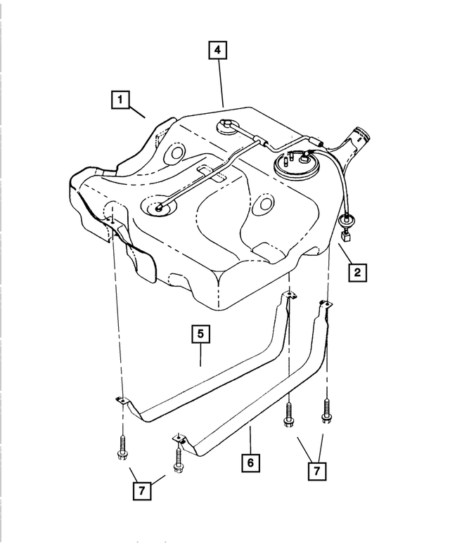 4879160AB - Fuel: Fuel Tank Heat Shield for Mopar Image image