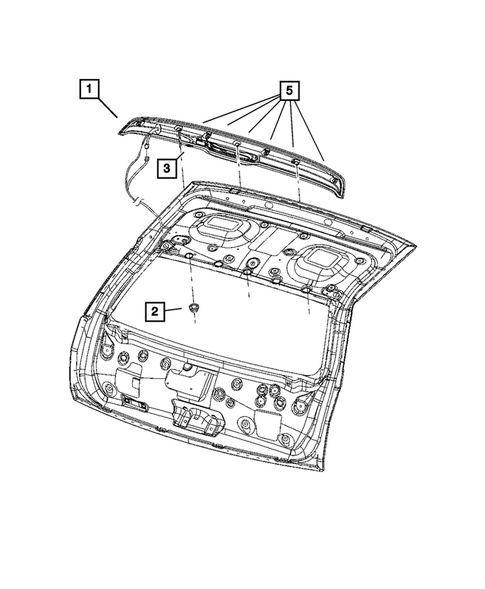 Liftgate Panel for 2005 Dodge Magnum #1
