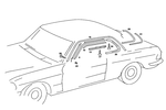 1236981880 - : Trim Strip for Mercedes-Benz: 280C, 280CE Image
