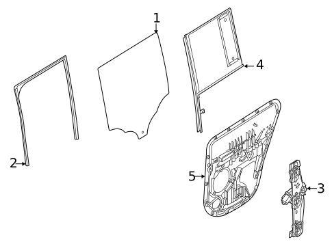 Glass - Rear Door for 2020 Land Rover Defender 90 #0