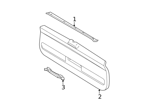 Interior Trim for 1997 Nissan Pathfinder #0