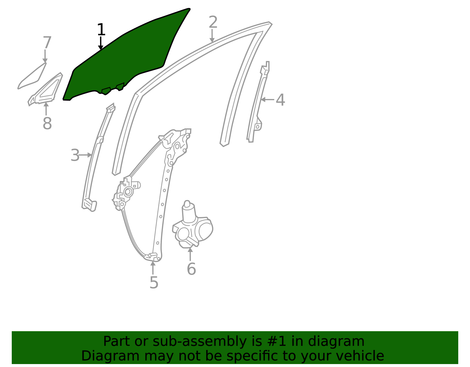 2023-2025 Lexus Door Glass 68101-48270 | OEM Parts Online
