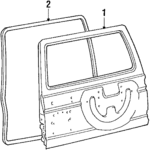 MB275653 - Body: Door Shell for Dodge: Raider Image