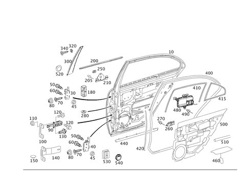 Rear Doors for 2009 Mercedes-Benz E 320 #0
