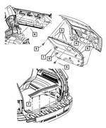 5JR56BD5AL - Interior Trim: Liftgate Trim Panel for Mopar Image