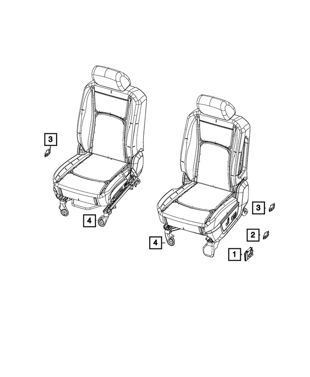4602777AB - Electrical: Memory Selector Switch for Chrysler: Town &amp; Country | Dodge: Grand Caravan, Ram 1500, Ram 2500, Ram 3500 | Jeep: Liberty | Ram: 1500, 1500 Classic, 2500, 3500 Image