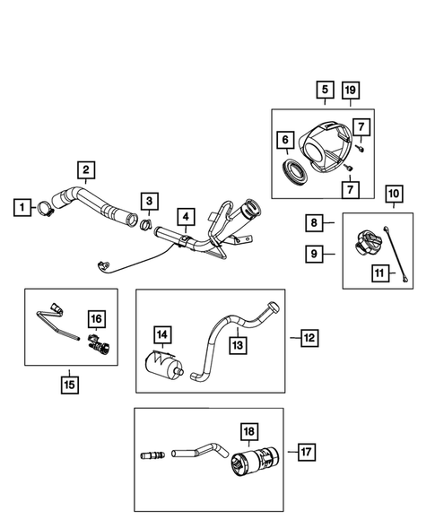 Fuel Tank Filler Tube for 2013 Ram 1500 #0