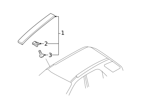Exterior Trim - Roof for 2009 Kia Sportage #0