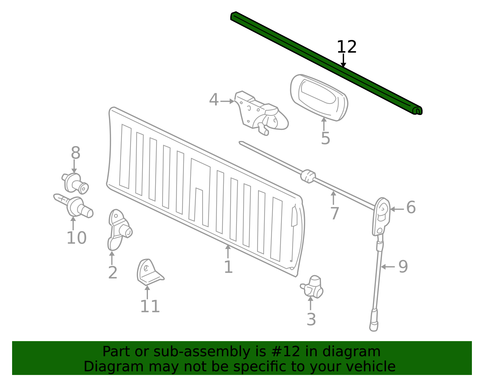 thumbnail interactive-video image 1 of GM Rear Hatch Trunk Lid Adjuster Alignment Bumper Stop - 1978-2005 GM Cars - NOS OEM 1 of 5