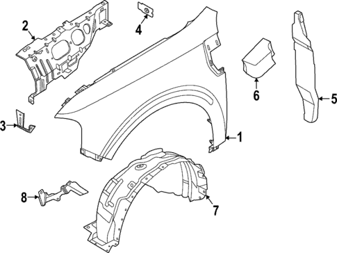 Fender & Components for 2023 Ford Maverick #0