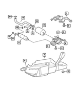 5096837AA - Fuel: Bracket for Chrysler: Crossfire Image