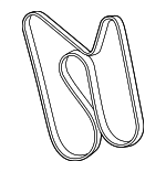 12587562 - Cooling System: Serpentine Belt for GM Image