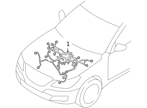 Wiring Harness for 2012 Hyundai Genesis #0