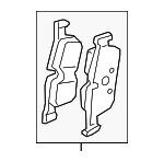 34201543683 - Brakes: Brake Pads for BMW: 228i Gran Coupe, 228i xDrive Gran Coupe, i3, i3s, X1, X2 Image