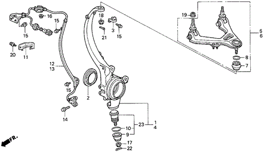 Knuckle for 1993 Acura Legend #0