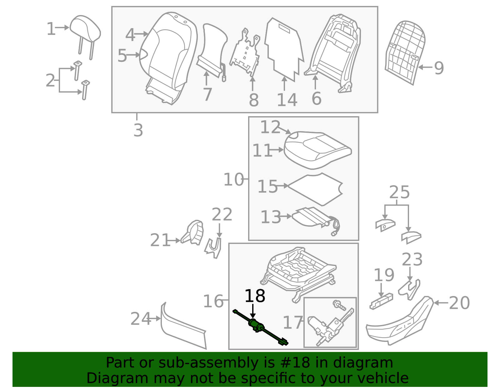 Power Seat Switch - OEM Multi-Function Adjuster | AutoNation Parts