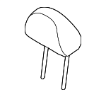 887002S400TMW - Body: Headrest for Hyundai: Tucson Image