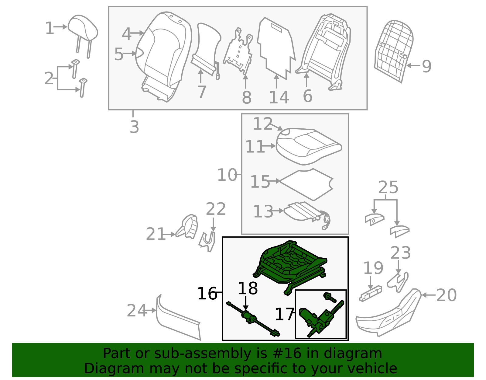 Hyundai - 88500-2S211 - Seat Adjuster - 2011-2015 Hyundai Tucson | OEM ...