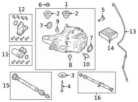 Axle & Differential for 2017 Land Rover Range Rover Sport #0