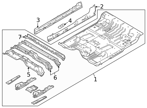 Floor - Cab for 2010 Ford F-150 #0