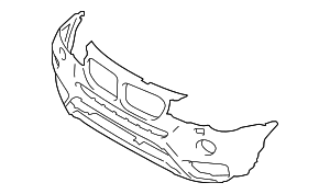 51117389913 - 2015-2018 BMW X4 Bumper Cover (51-11-7-389-913) | BMW of ...