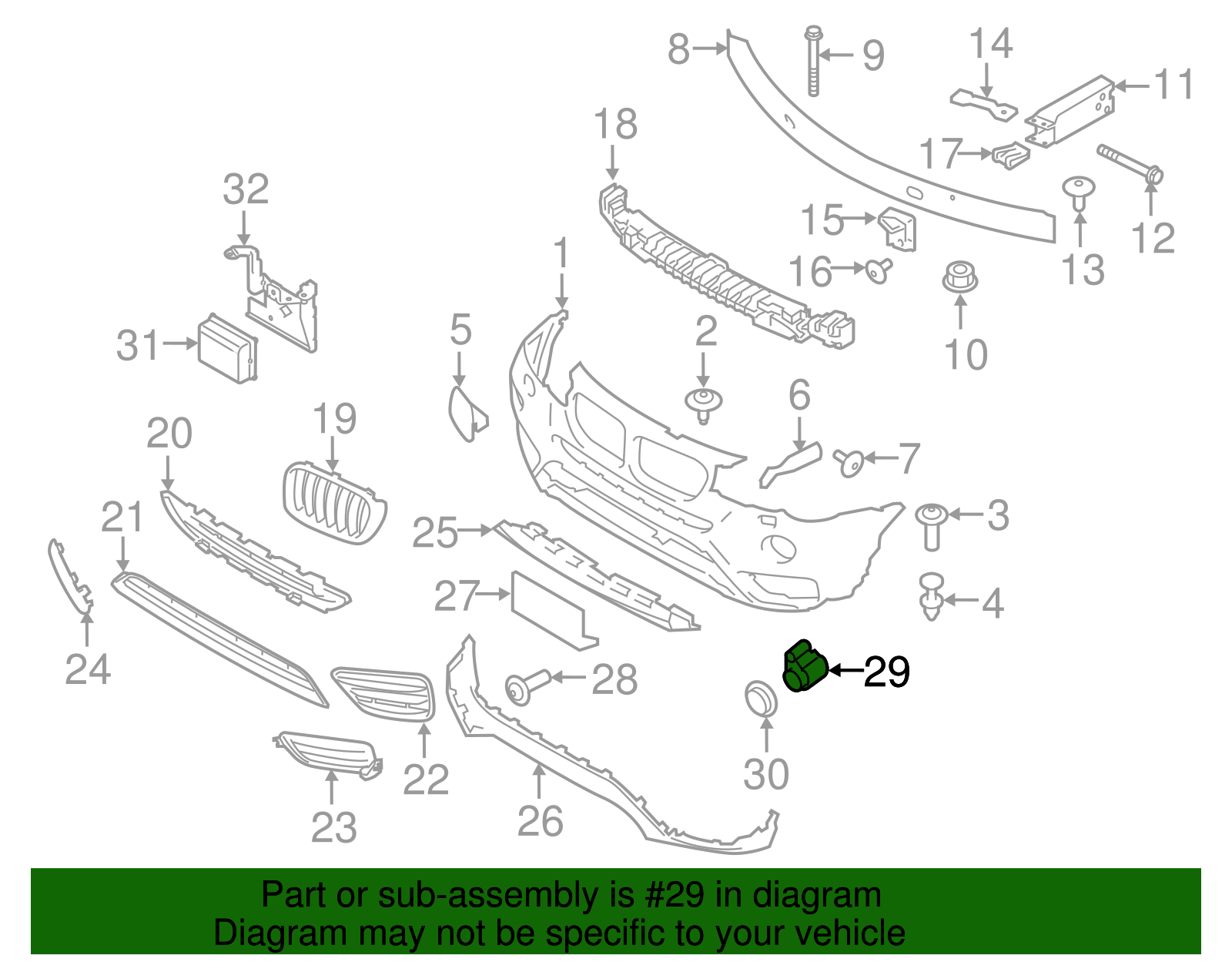 Park Sensor - BMW (66209290903)