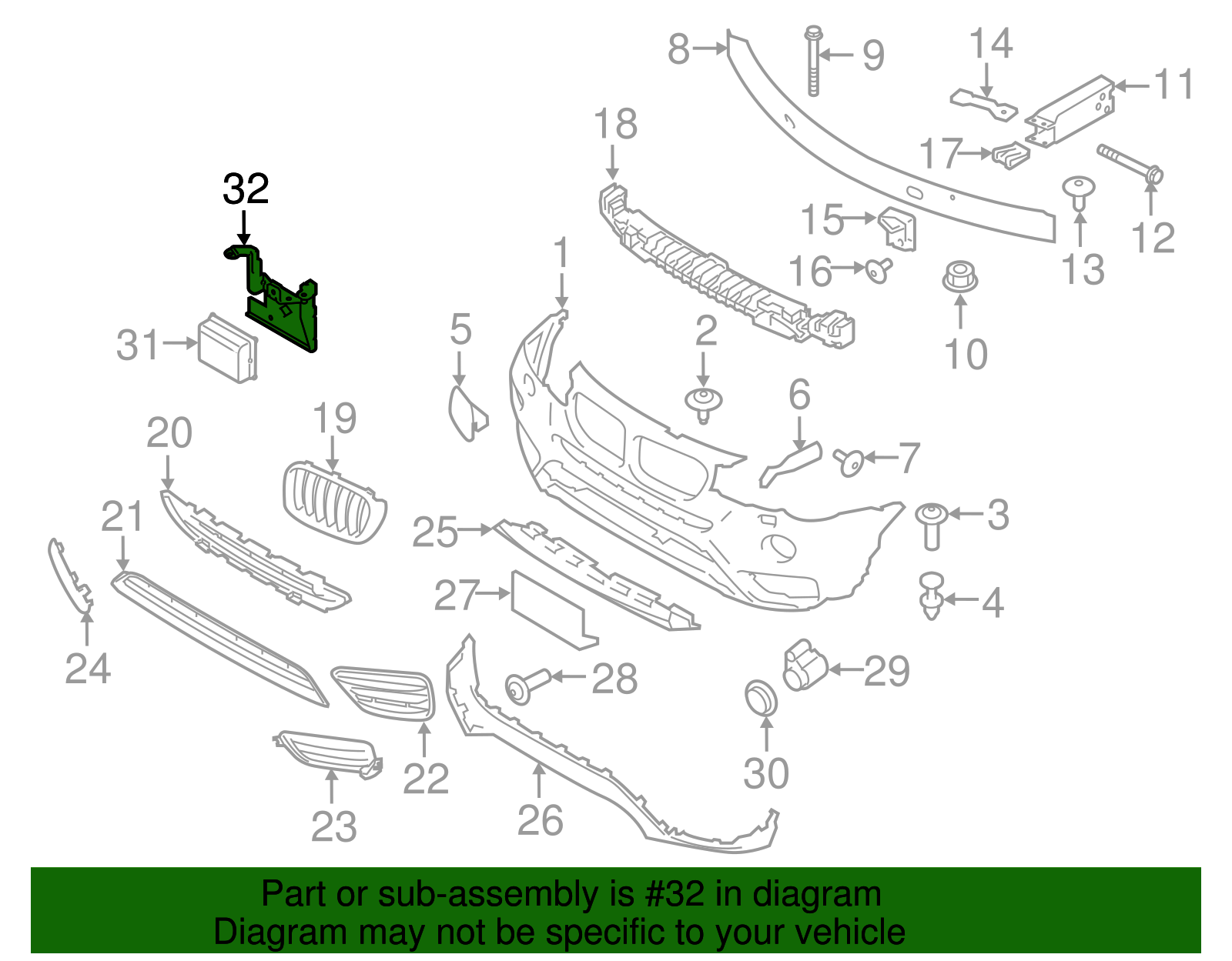 Mount Bracket - BMW (66316861400)
