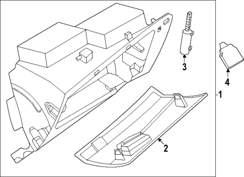 Glove Box for 2023 Nissan Pathfinder #0