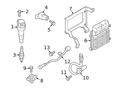 Ignition System for 2016 Hyundai Tucson #0