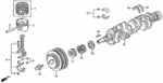 13205634010 - Engine: NUT, CONNECTING ROD for Acura Image