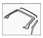 8H0805155 - Body: Windshield Frame for Audi: A4, A4 Quattro, RS4, S4 Image