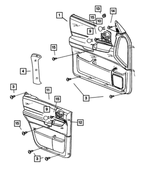 5GP691T5AD - : Front Door Panel, Left for Mopar Image