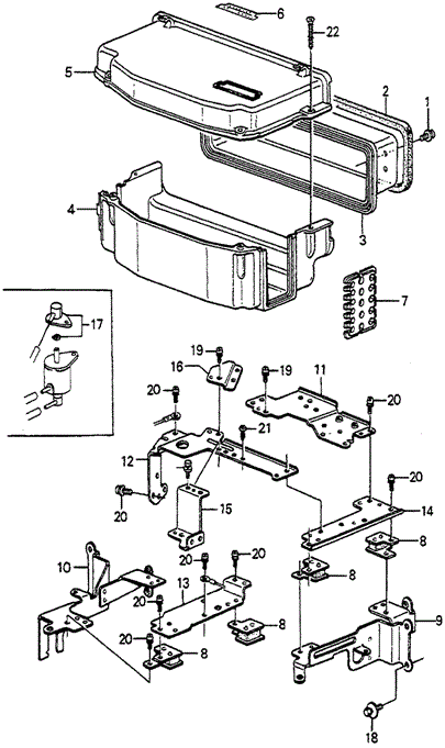 No. 1 Control Box Cover for 1984 Honda Accord #0