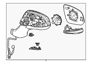 879400EA30 - : Mirror Assembly for Toyota Image