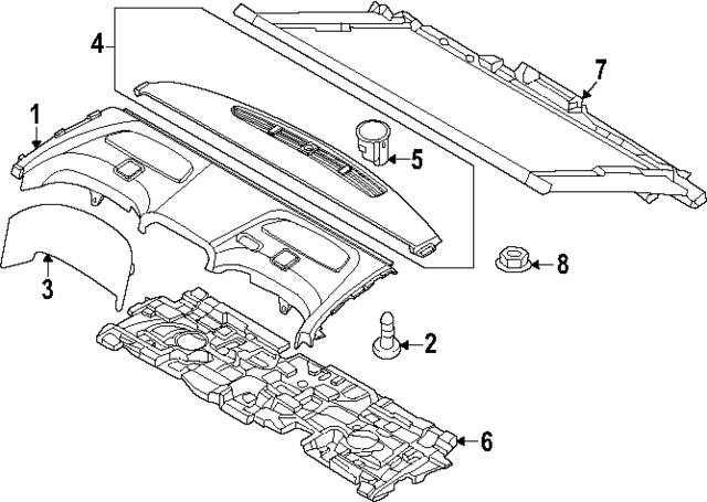 85660T4500BRZ - : Lower Cover for Hyundai Image