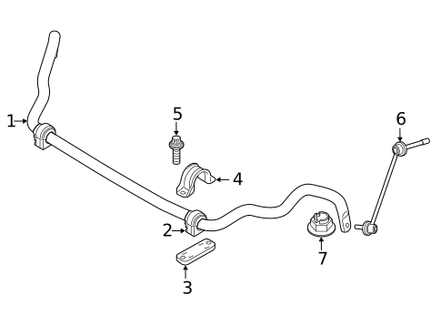 Stabilizer Bar & Components for 2024 BMW X6 #0
