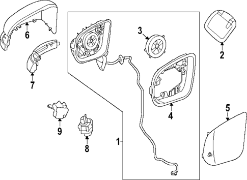 Mirrors for 2023 Mercedes-Benz EQS 450 SUV #0