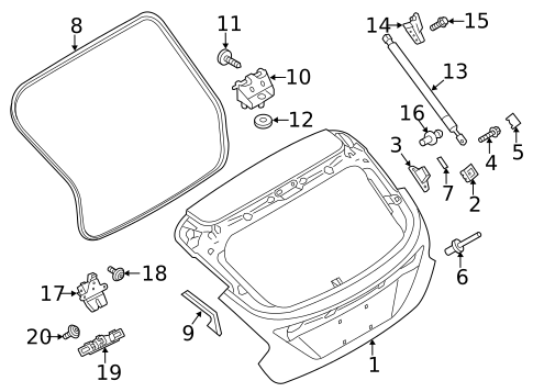 Liftgate for 2017 Ford Focus #1
