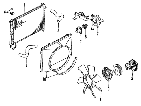 Cooling System for 1995 INFINITI Q45 #0