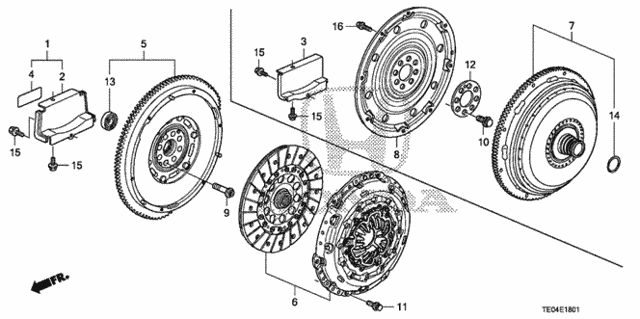 Clutch - Torque Converter (V6) for 2010 Honda Accord #0