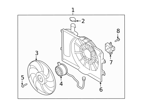 Cooling Fan for 2021 Hyundai Veloster #0